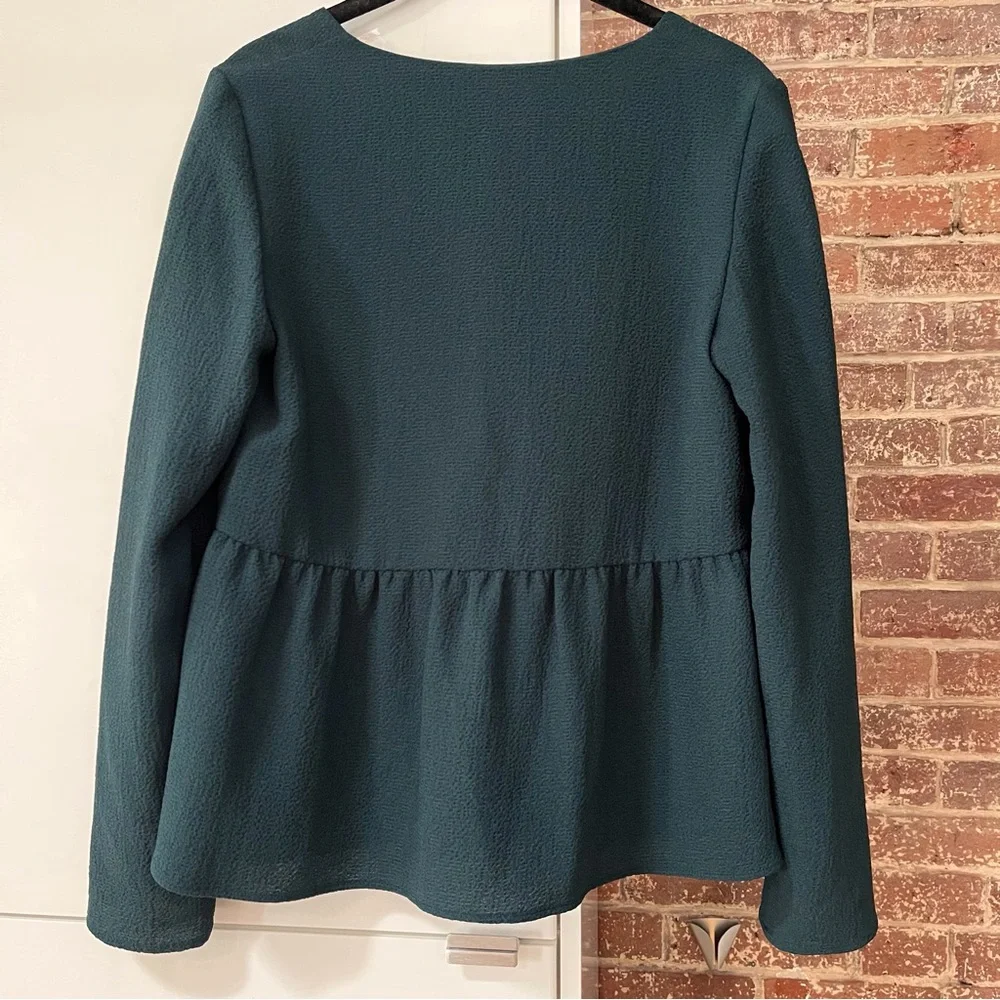 Sezane Elsa blouse in Vert, Sz. 36 - Picture 2 of 6